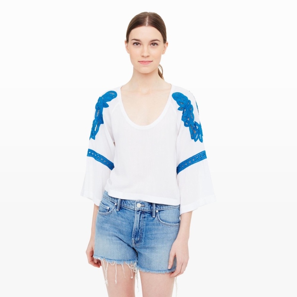 Club Monaco embroidered top